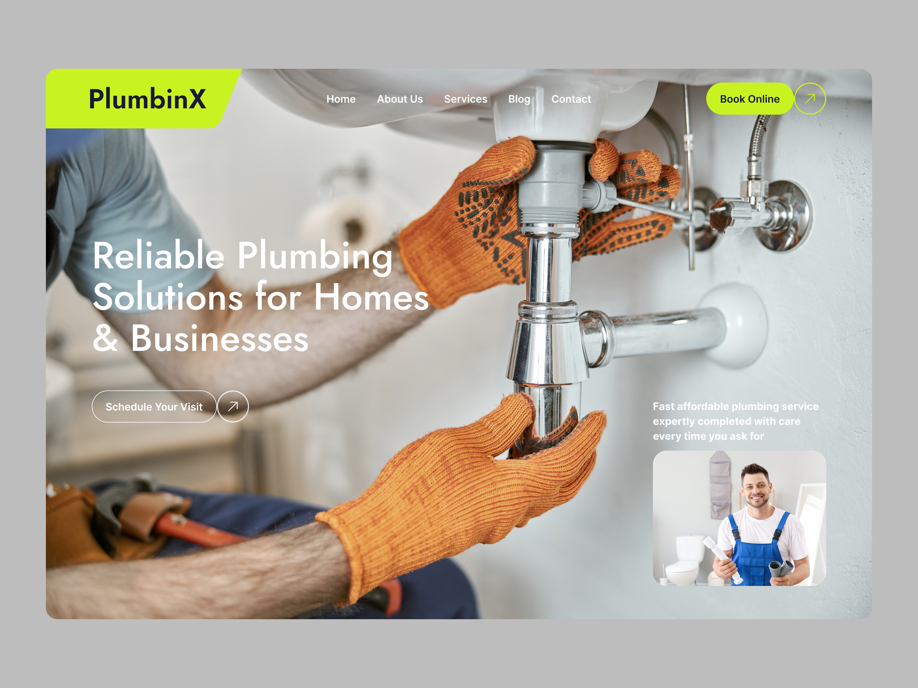 Drain and pipe repair website design
